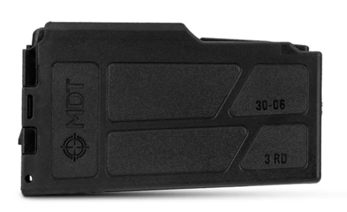 Polymer Magazine: .30-06-sized Cartridges, 3-round, AICS, CIP Length, MDT