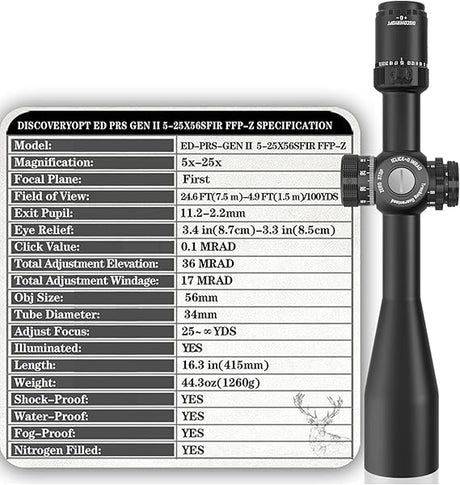 Discovery Optics LHD-NV 4-16X44SFIR
