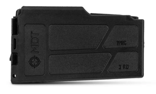 Polymer Magazine: 7 PRC-sized Cartridges, 3-round, AICS, CIP Length, MDT